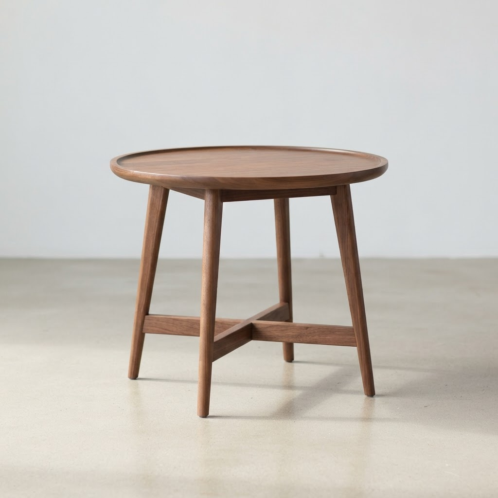 Mid-Century Wood Side Table